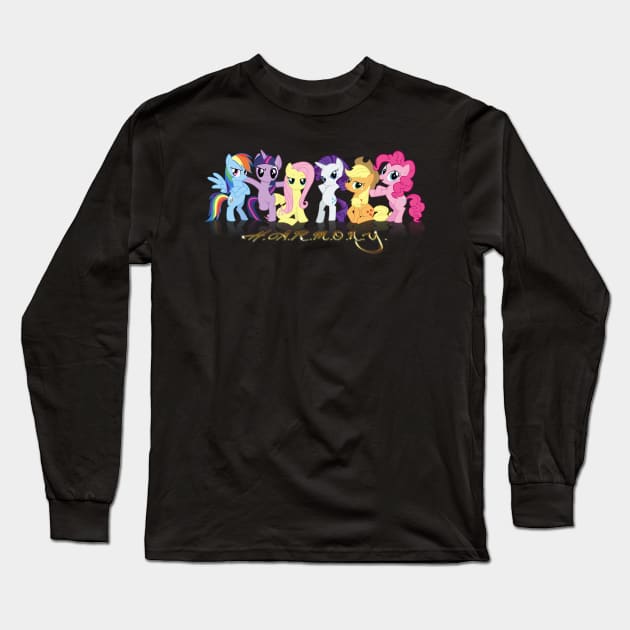 H.A.R.M.O.N.Y. Long Sleeve T-Shirt by Brony Designs